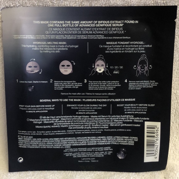Lancôme Genifique Hydrogel Melting Mask - Picture 2 of 2